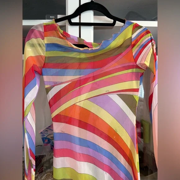 EMILIO PUCCI Sheer Maxi Dress IT40 - Picture 2 of 5